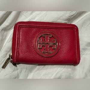 Tory Burch  Leather Zip Wallet